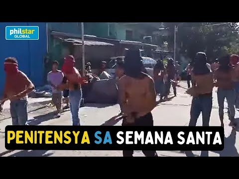 Mga deboto sa Caloocan City pinaghahampas ang sarili bilang penitensya ngayong Semana Santa