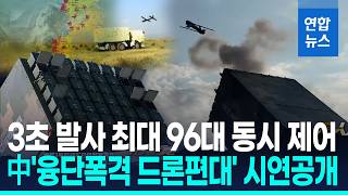 중국의 융단폭격 드론 시연