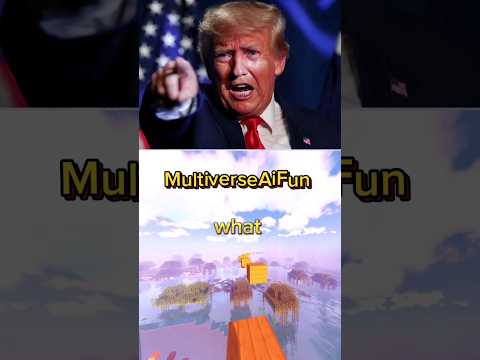 "AI Fun - The President's Mystery Friend?!" #multiverse #minecraft