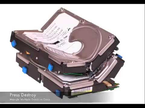 Video of the Garner PD-4E Physical Hard Drive Destroyer Shredder