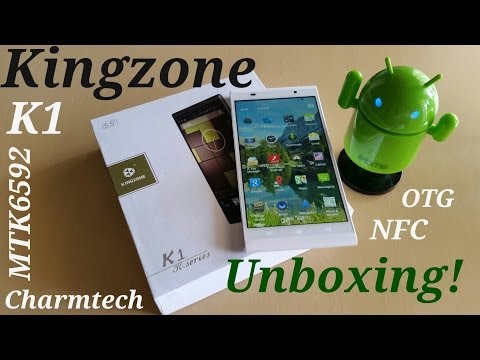 Kingzone K1 MTK6592 OTG NFC 2GB/16GB 5.5" 1080P 14MP/8MP - Unboxing!