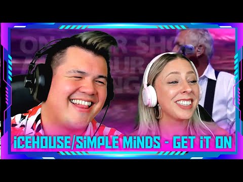 Americans React to Icehouse + Simple Minds: Get It On Lyric Video | THE WOLF HUNTERZ Jon and Dolly