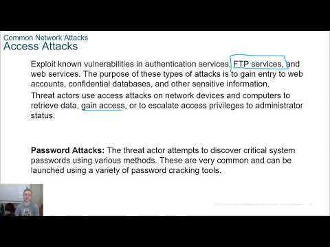 CCNA 3 - Module 3 - Section 3.5 - Common Network Attacks