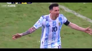 Lionel Messi Freekick Goal  Argentina 3-0 Ecuador 