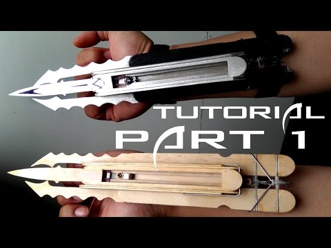 How to make Assassin's Creed triple Hidden blade from popsicles PART 1