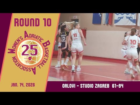 2025-26 WABA Round 10 Orlovi-Studio Zagreb 61-94 (14/01)