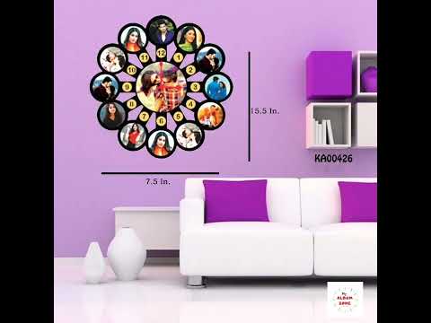 Non-Branded Black Personalized Sublimation Wall Clocks, Size: 15x15