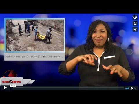 Indonesia digs 1,000 mass graves in anticipation of burials (ASL - 10.1.18)