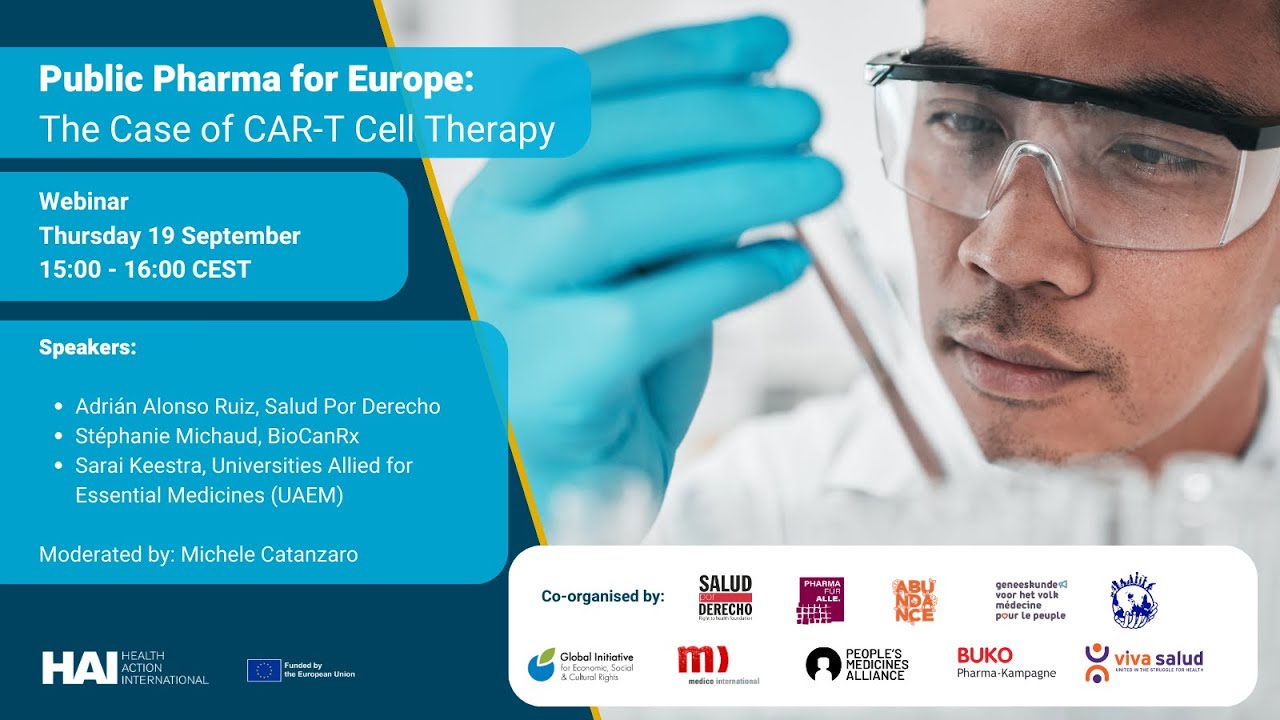 Public Pharma for Europe: The Case of CAR-T Cell Therapy