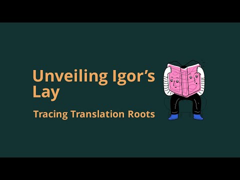 Translation of "The Tale of Igor's Campaign" by Nikolay I. Yazvitsky: