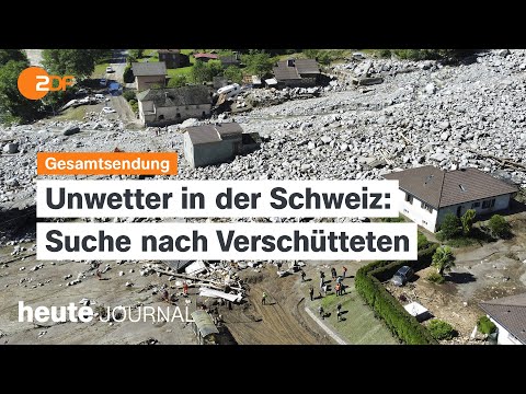 heute journal vom 22.06.2024 Schweiz-Unwetter, 50 Jahre Sparwasser-Tor, Habeck in China