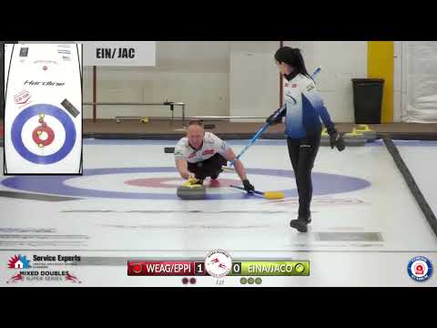 Weagle Epping vs  Einarson Jacobs   SEMIS   Service Experts Shoot Out   Mixed Doubles Super Series