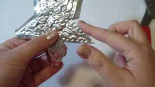 Tutorial decorazioni di Natale (riciclo creativo): STELLINE di alluminio -DIY christmas stars