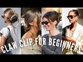 How To Put Your Hair Up In A Claw Clip For Beginners - Slow Talk Through