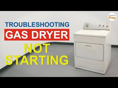 Gas Dryer Won't Start - TOP 6 Reasons & Fixes - Whirlpool, Kenmore, and more