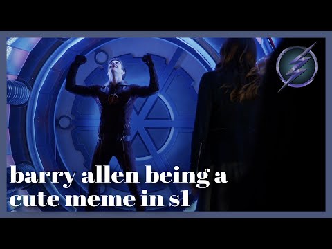 barry allen being a cute meme in season one