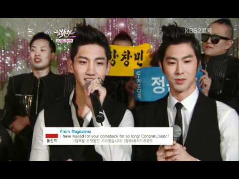 110107 KBS2 뮤직뱅크 동방신기 대기실