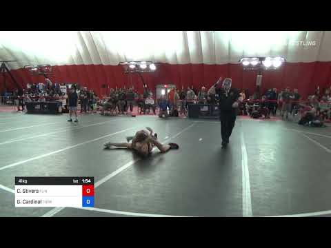 41 Kg 5th Place - Cooper Stivers, Flint Hills Wrestling Academy Vs Gus Cardinal, Thorobred Wrestli