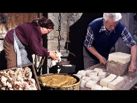 , title : 'JABÓN artesanal con aceite usado y sosa. Elaboración tradicional en el Pirineo en 1997 | Documental'