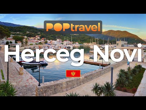 Walking in HERCEG NOVI, Montenegro 🇲🇪 - Promenade Walk -  4K
