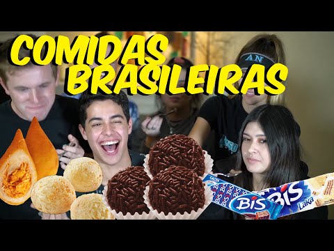 FOREIGNERS TASTING BRAZILIAN FOOD