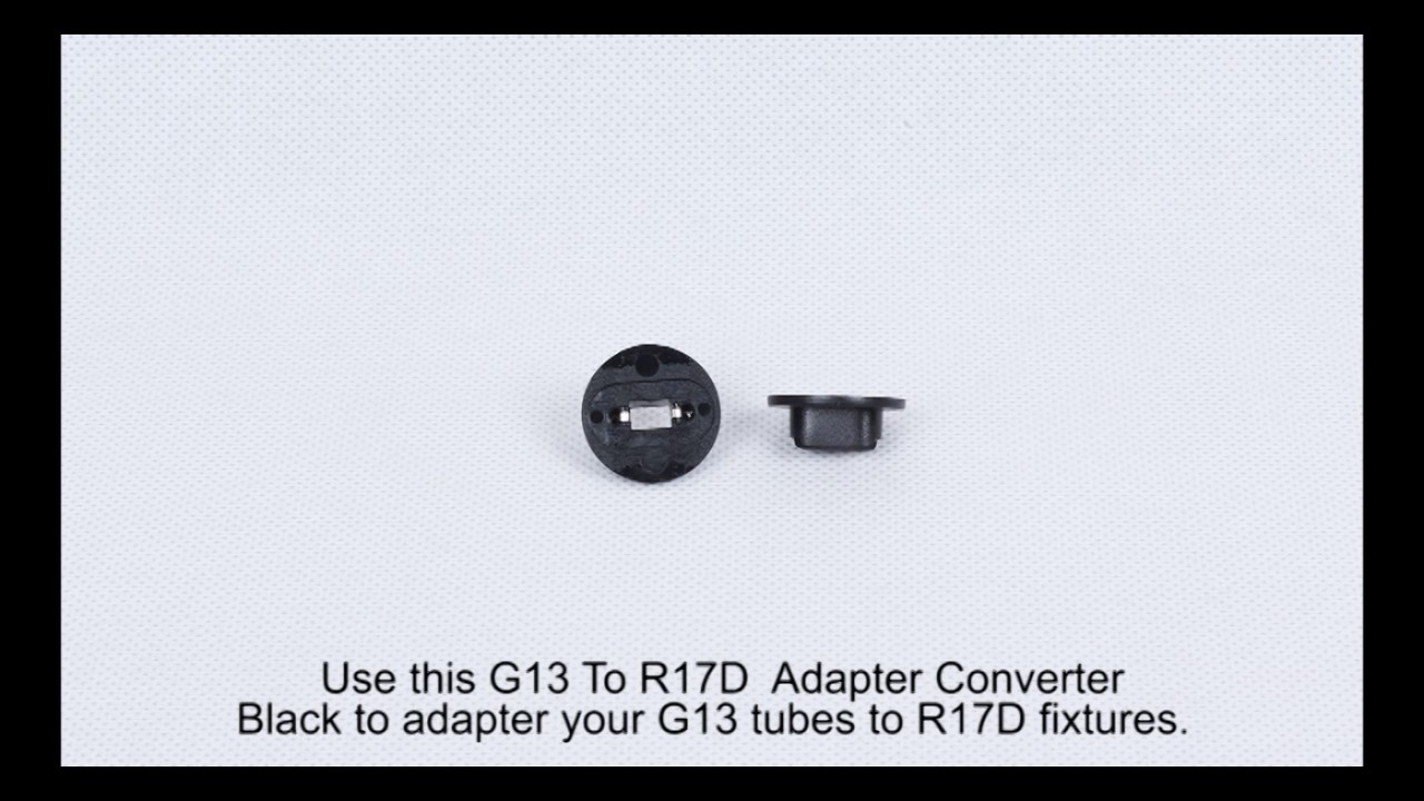 Video review of Rebaydo 2pcs G13 female to R17D male Converter Black Pair