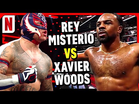 FULL FIGHT 🤯 Xavier Woods vs. Rey Mysterio 🏋️‍♂️ | Official | WWE RAW | Netflix Brasil