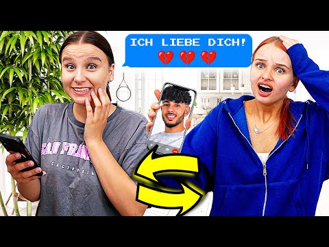 1 Stunde lang Handy tauschen mit Schwester ! 😳 (Tinder gefunden) - Celina
