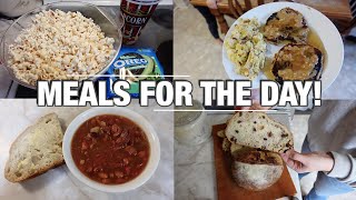 FULL DAY OF FOOD! | MEAL PREP WITH ME - BREAKFAST, LUNCH, DINNER!