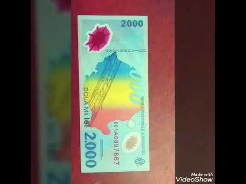 Romanian 2000 lei bank note🌞solar eclipse