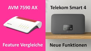 AVM Fritzbox 7590 AX vs Telekom Smart 4 - WiFi-6 Boxen Vergleich - Prio-WLAN - VPN - Hybrid 5G