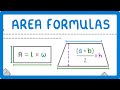 GCSE Maths - How to Find the Area of Rectangles, Parallelograms, Triangles and Trapeziums #105