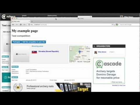 rcherz - Create archery competition and let archers signup