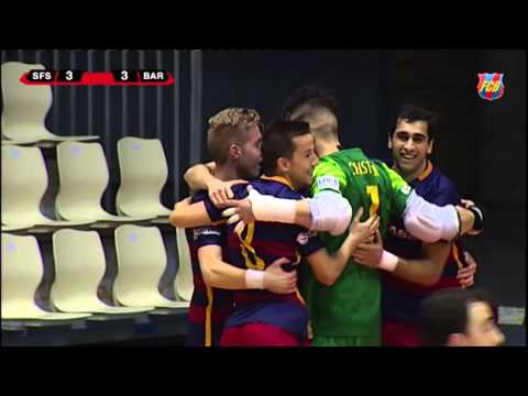 FCB Futsal: Bateria scores an amazing goal vs Santiago Futsal