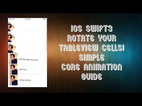 iOS Swift3 Rotate your TableView Cells! Simple Core Animation Guide