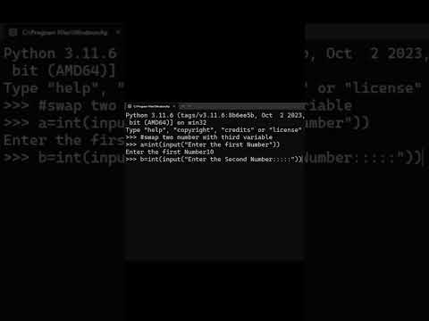 Chapyer10 Python 3 Swapping Numbers Easy Programming Tutorial