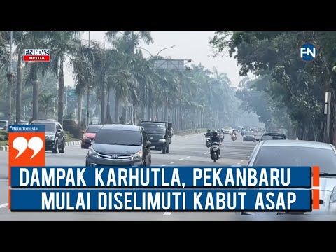 Dampak Karhutla, Pekanbaru Mulai di Selimuti Kabut Asap