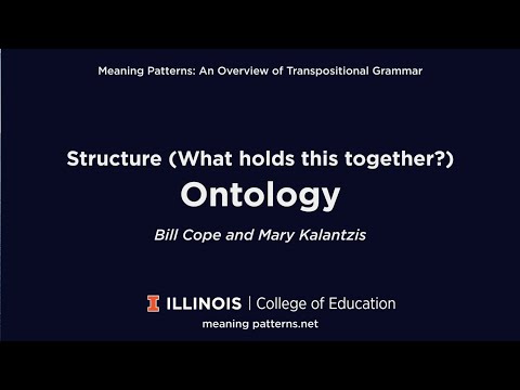 Structure (What holds this together?) Ontology