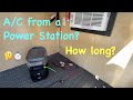 How long can an AC run off a Power Station? | EcoFlow Delta