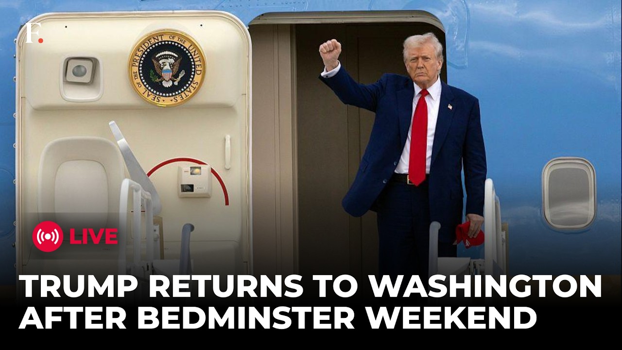 TRUMP LIVE: Trump Returns to Washington After Weekend at New Jersey Golf Club