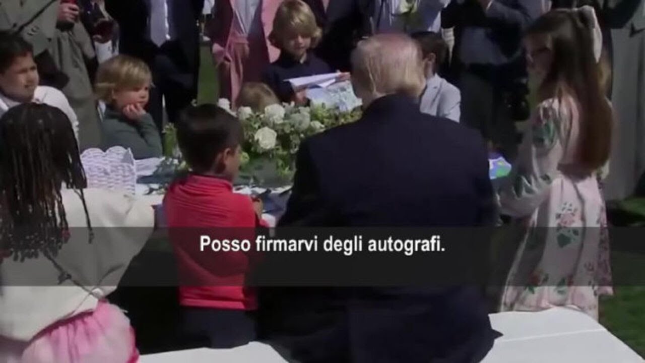 Trump a Easter Egg Roll ai bambini: Rivendete i miei autografi a 25.000 dollari su eBay