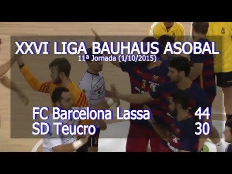 LIGA BAUHAUS ASOBAL J11 FC. Barcelona Lassa - SD Teucro 44 - 30