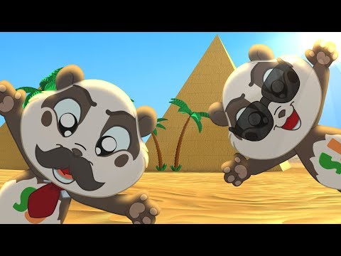 Secret Agent Panda Bo travel around the World and learn Countries - Fun Animation for Kids