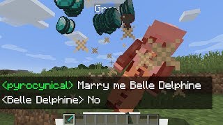 Marrying Belle Delphine in Minecraft