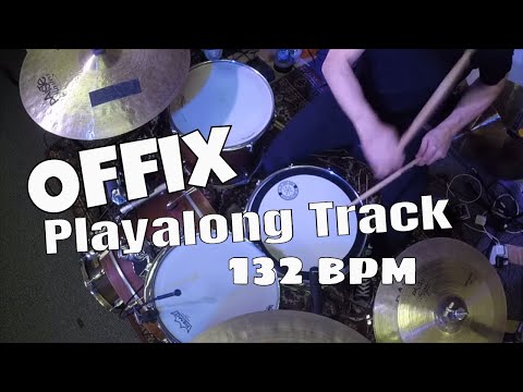 play along for drummers - Offix 132 bpm by Chris Heiny (Drummer of Blue Man Group)