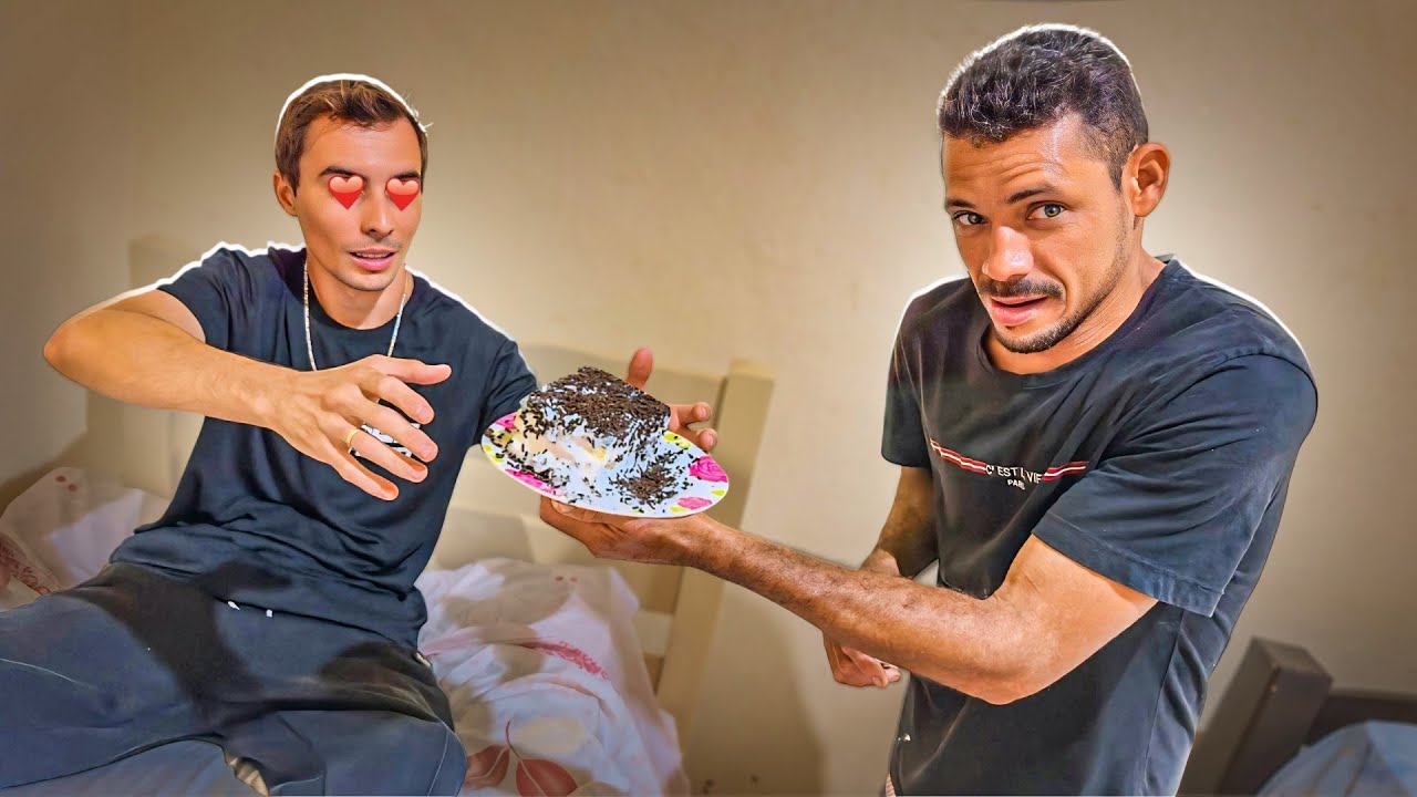 HENRIQUE FEZ UMA GRANDE SURPRESA PRO THIAGO FURACAO - BOLO DE ESPUMA