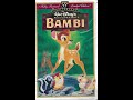 Opening Closing To Bambi 1997 VHS