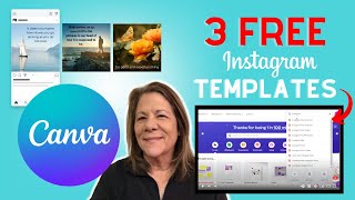 3 FREE Instagram post Templates | Free editable downloads