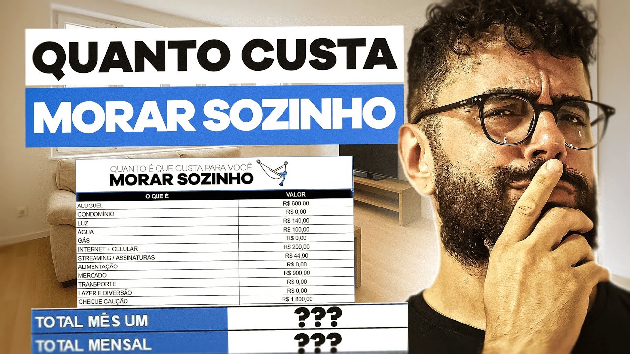 QUANTO CUSTA PARA MORAR SOZINHO? | dicas para morar sozinho 002