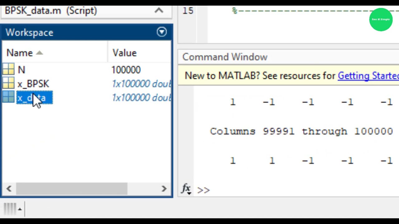 bpsk data generation in matlab